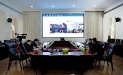 王先波视频连线各乡镇调度低温雨雪冰冻灾害防御工作