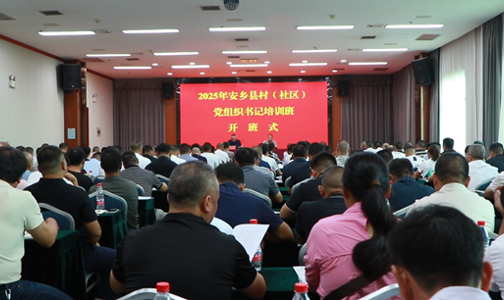 2025年安乡县村（社区）党组织书记培训班开班