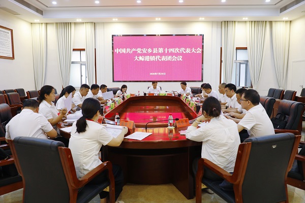 参加中国共产党安乡县第十四次代表大会代表分组讨论县委工作报告和县纪委工作报告