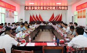 全县5月份乡镇党委书记党建工作例会召开